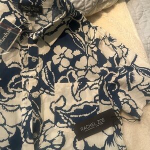 Rachel Zoe women's Navy and White Floral dress